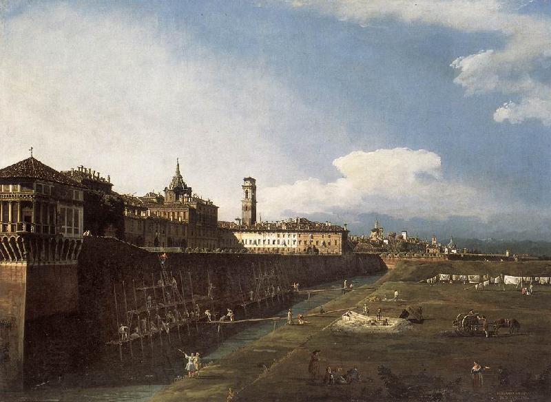 BELLOTTO, Bernardo View of Turin near the Royal Palace China oil painting art